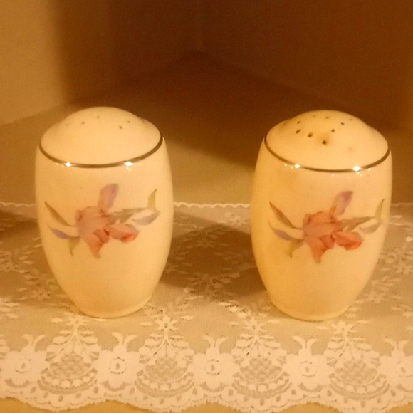Vintage Universal Cambridge Iris Camwood Ivory- Salt & Pepper Set - Picture 2 of 12